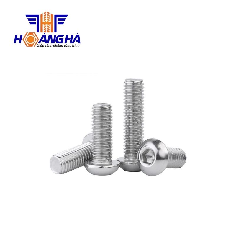Bulong lục giác đầu tròn Inox 316