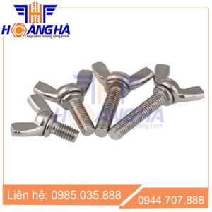 Bu lông inox tai hồng (tai chuồn) DIN 316 Hoàng Hà