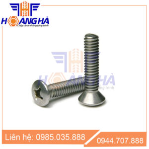 Vít gỗ đầu ô van (Oval) inox DIN 7983 C