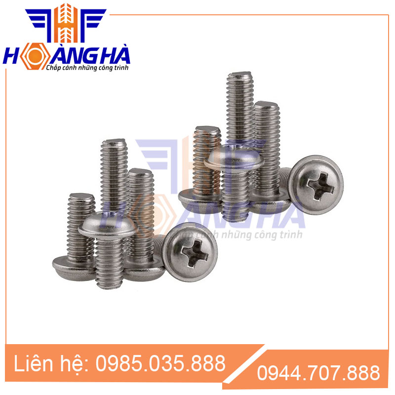 Vít Pake đầu tròn liền long đen GB9074.5