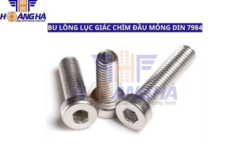 Bu lông lục giác chìm inox 304 DIN 7984 đầu mỏng