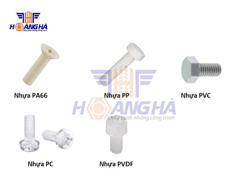 Các vật liệu sản xuất bu lông đai ốc nhựa Các vật liệu sản xuất bu lông đai ốc nhựa