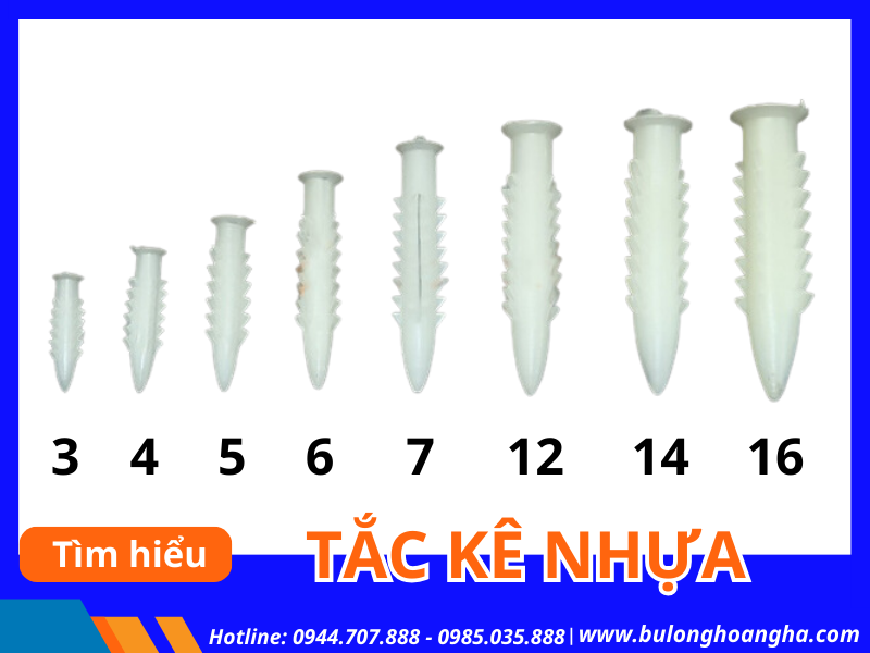 các loại tắc kê nhựa