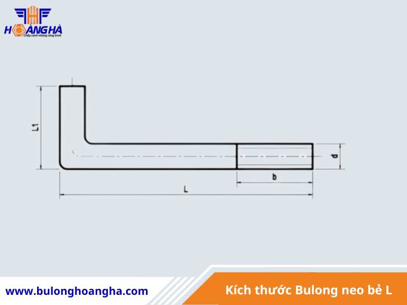 Kích thước Bulong neo bẻ L