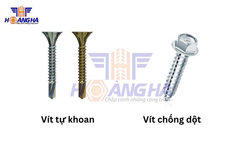 So sánh vít tự khoan và vít chống dột 
