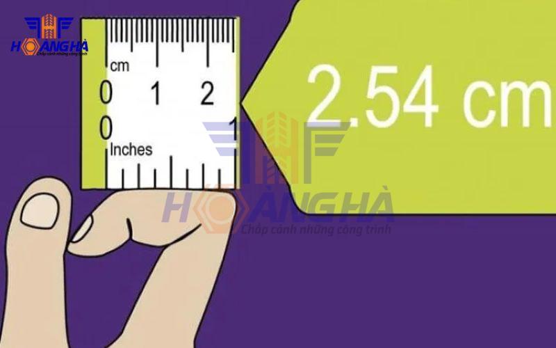 Quy đổi 1 inch bằng bao nhiêu m cm mm