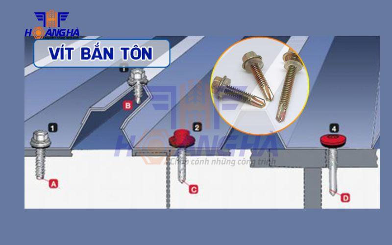 khoảng cách bắn vít tôn chuẩn kỹ thuật