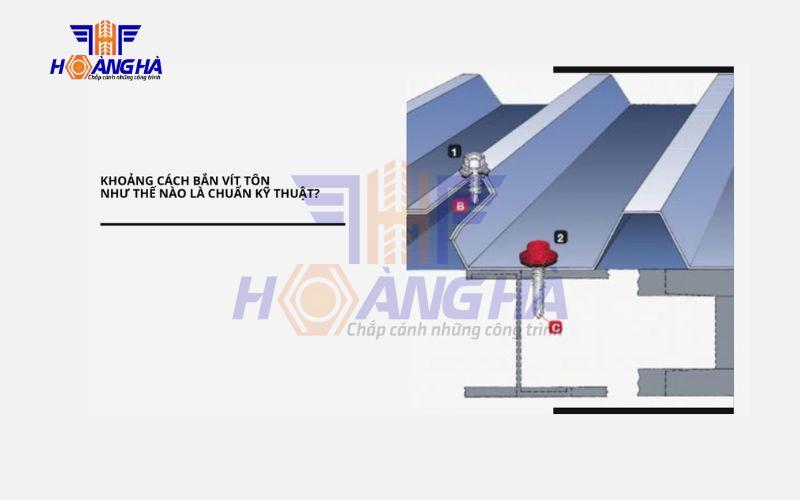 khoảng cách bắn vít tôn đúng tiêu chuẩn