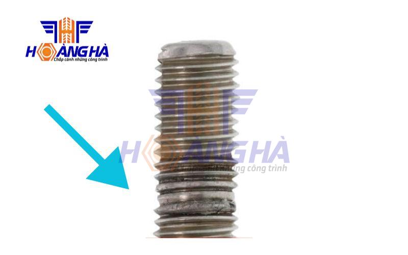 Tình trạng ty ren bị hụt ren thiếu ren