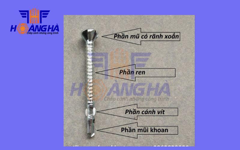 Cấu tạo của vít có cánh