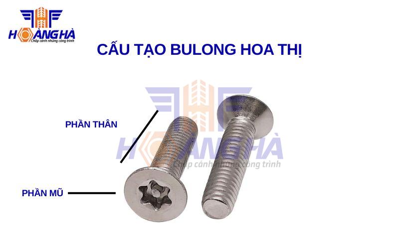 Cấu tạo bu lông hoa thị