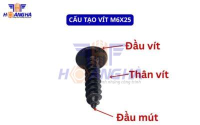 Cấu tạo của vít M6