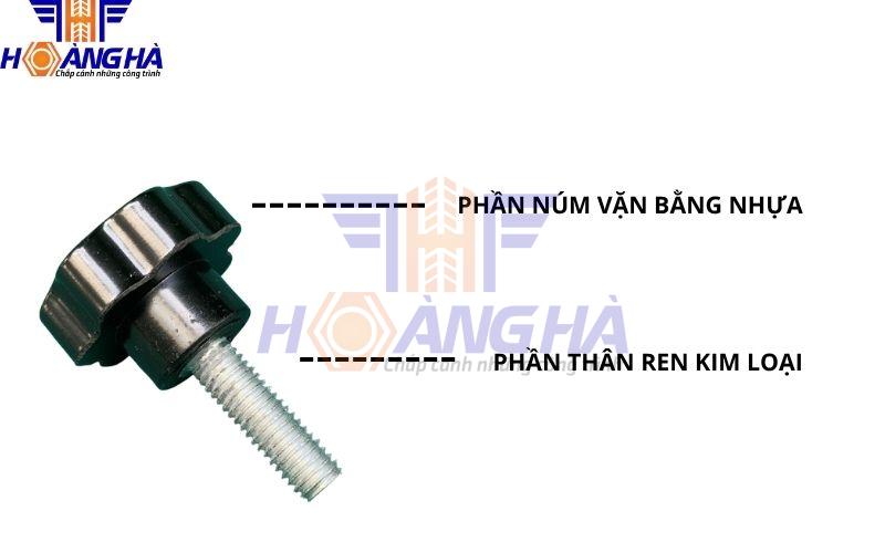 Cấu tạo của bu lông có núm vặn nhựa